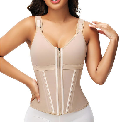 Women's Shaping Vest with Built-In Bra Support