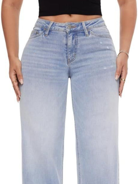 Women’s Slim Fit Acid Wash Denim Jeans