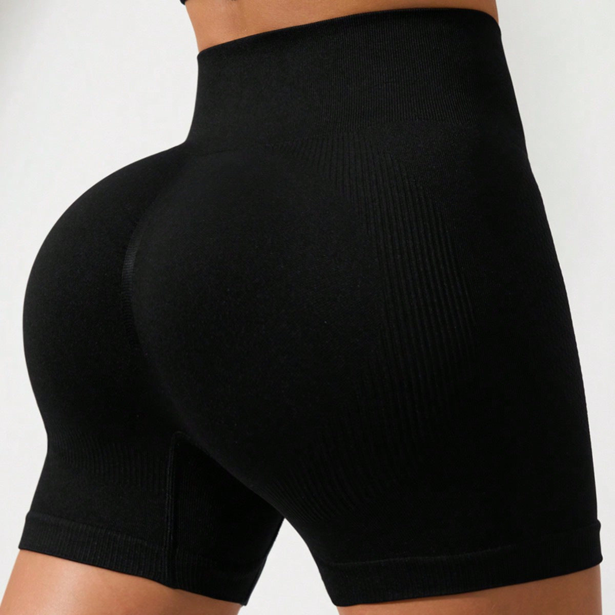 Seamless High-Waist 3/4 Fitness Leggings