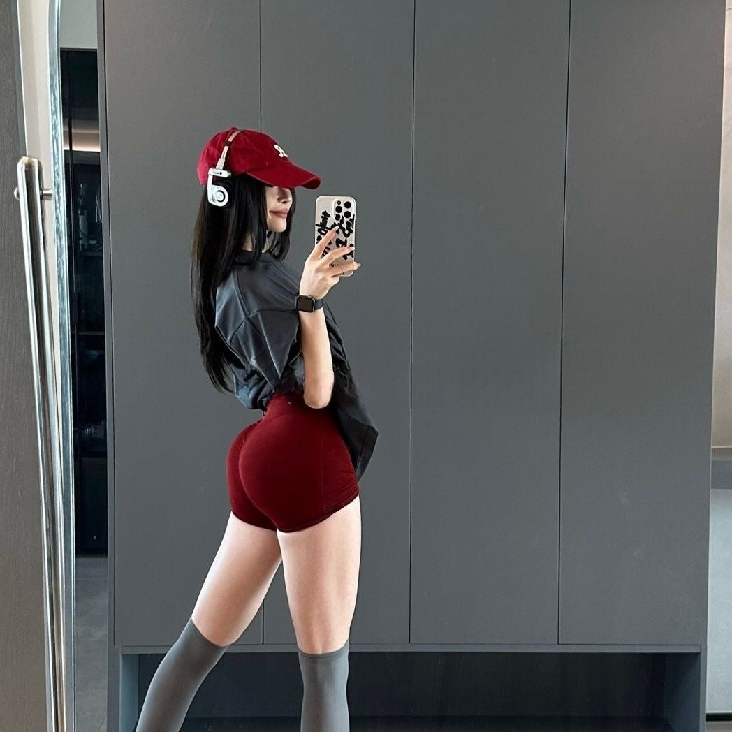 Seamless High-Waist 3/4 Fitness Leggings