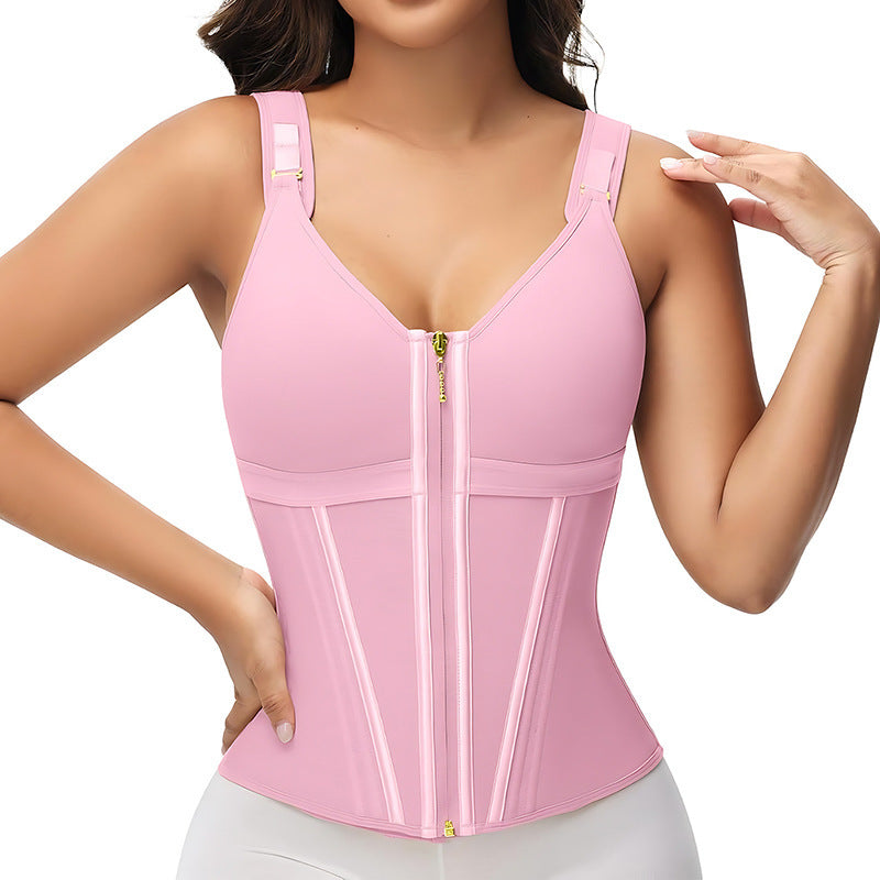 Women's Shaping Vest with Built-In Bra Support