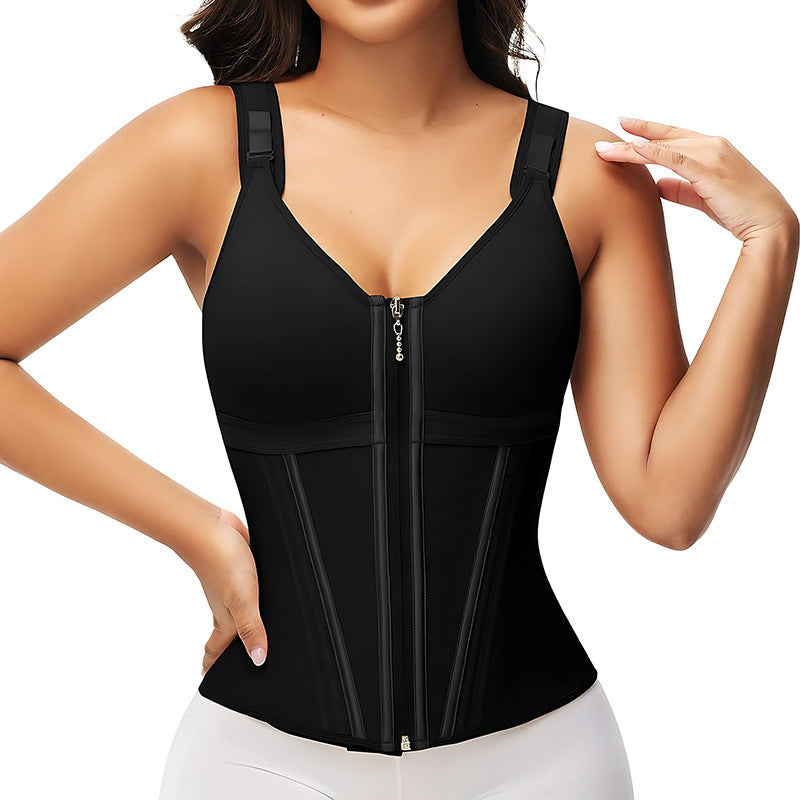 Women's Shaping Vest with Built-In Bra Support