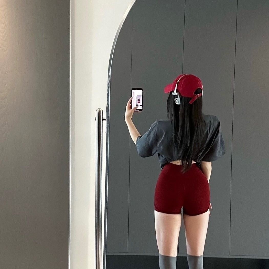 Seamless High-Waist 3/4 Fitness Leggings