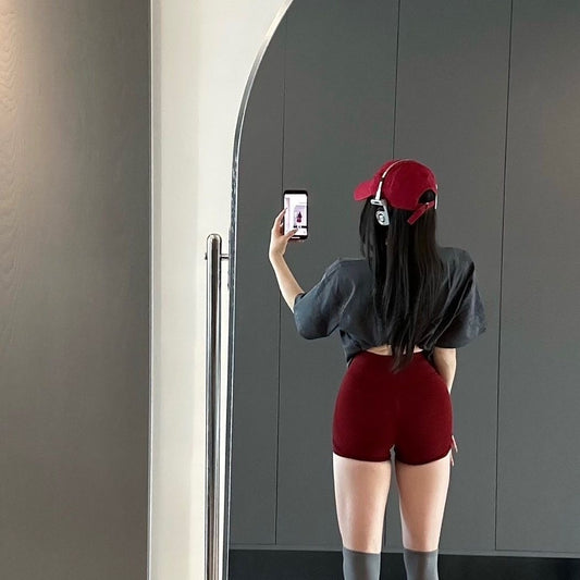 Seamless High-Waist 3/4 Fitness Leggings