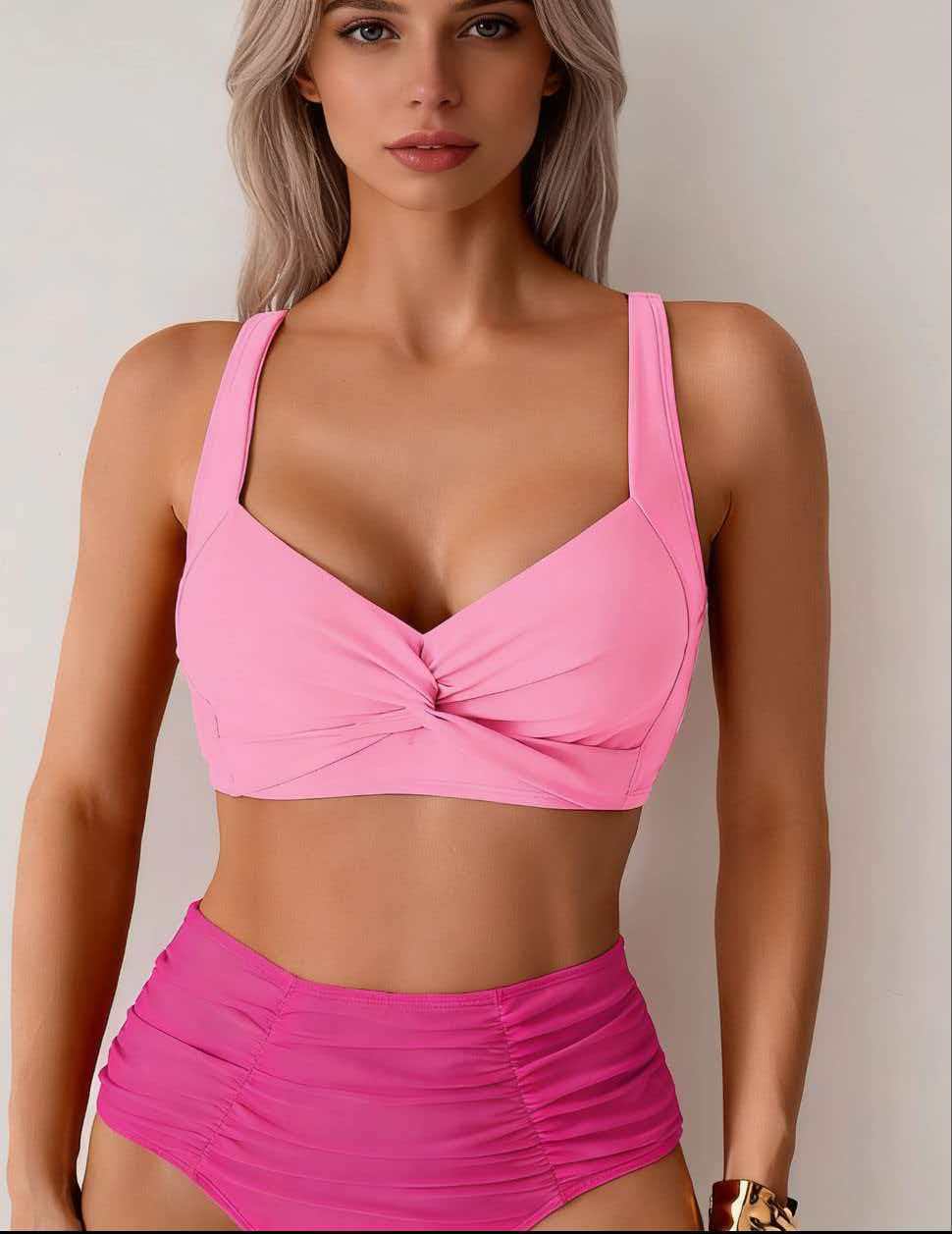 High Waist Bikini Set – Tummy Control Two-Piece