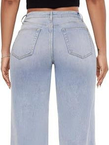 Women’s Slim Fit Acid Wash Denim Jeans