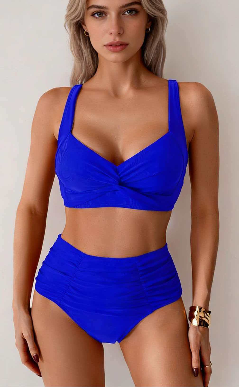 High Waist Bikini Set – Tummy Control Two-Piece